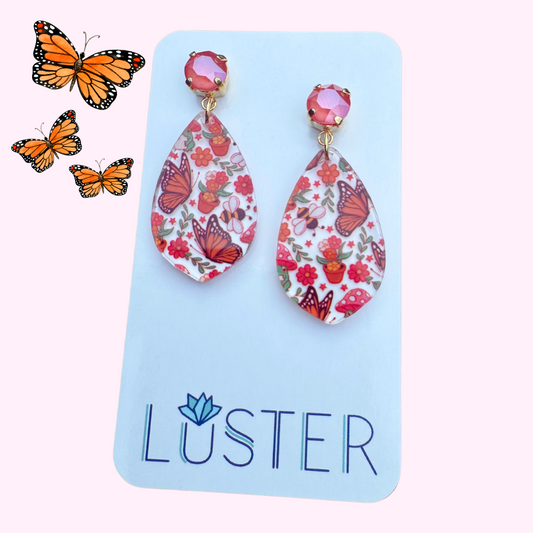 Cottagecore Teardrop Earrings