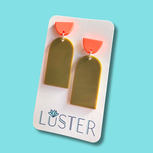 Geometric Acrylic Earrings