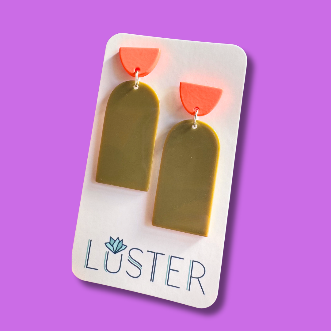 Geometric Acrylic Earrings