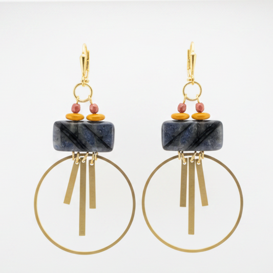 Brass Statement Earrings