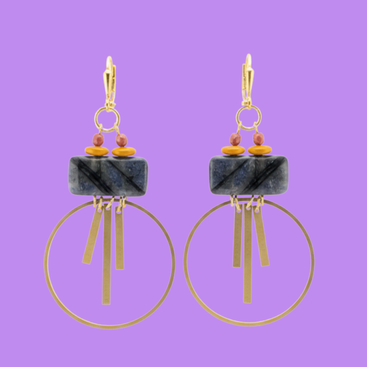 Brass Statement Earrings