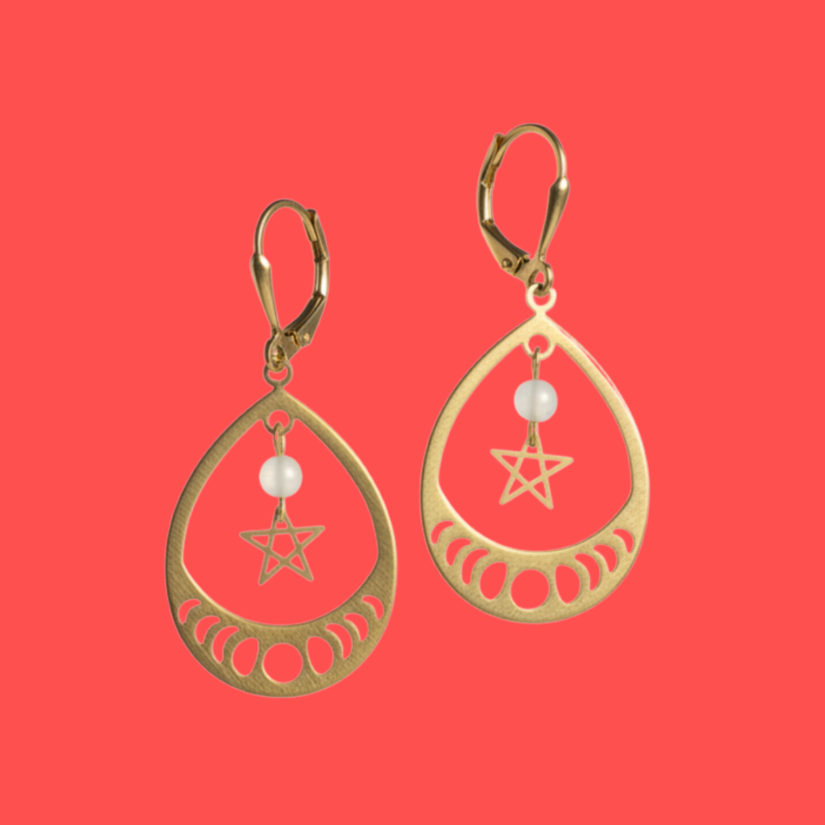 Celestial Moon Phase Teardrops