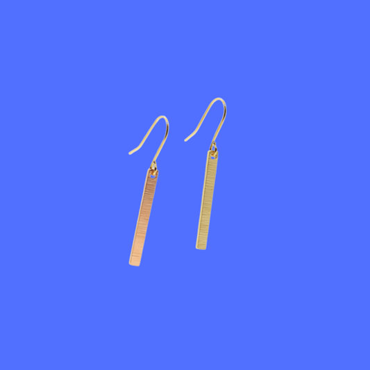 Simple Brass Stick Lightweight Earrings