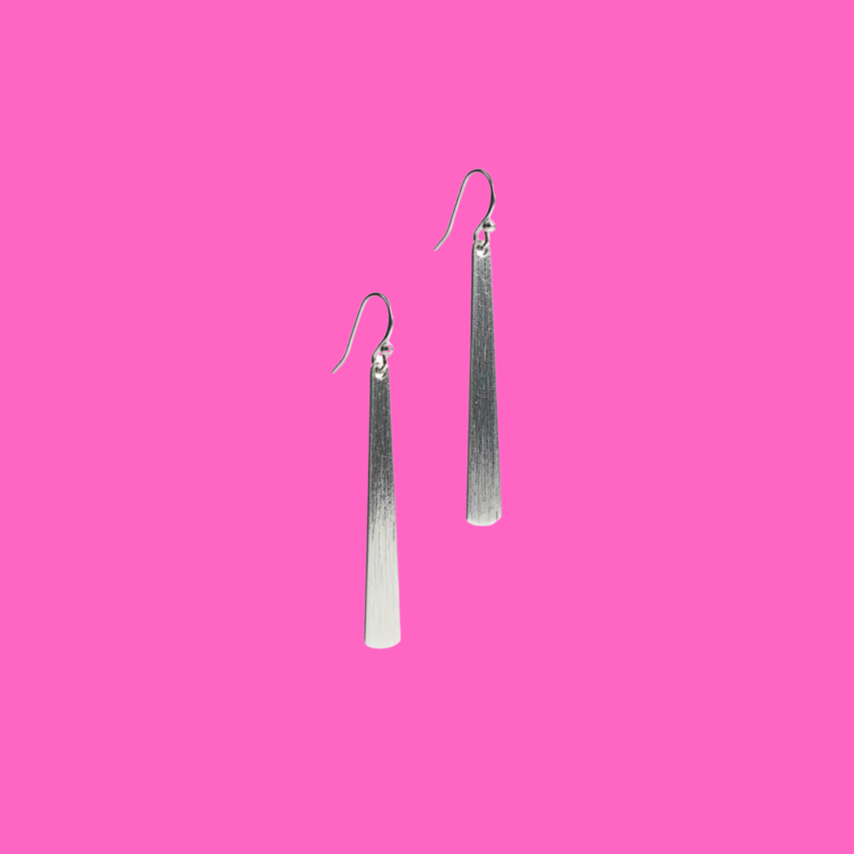 Simple Silver Drop Lightweight Earrings