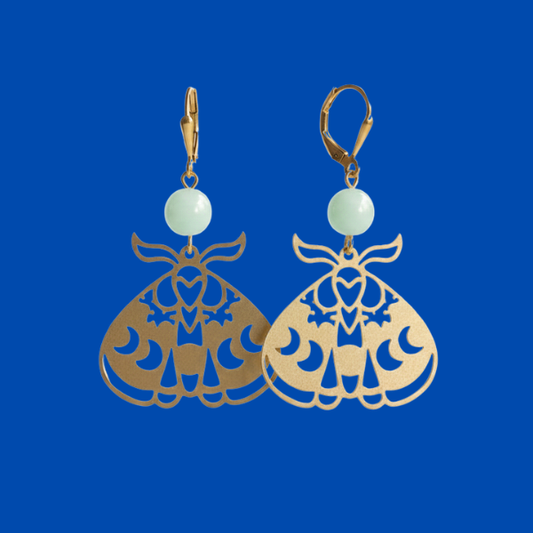 Celestial Moth Dangles
