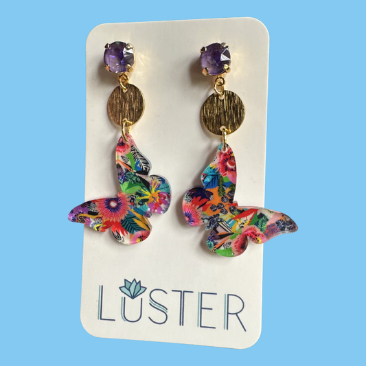 Butterfly Drop Earrings