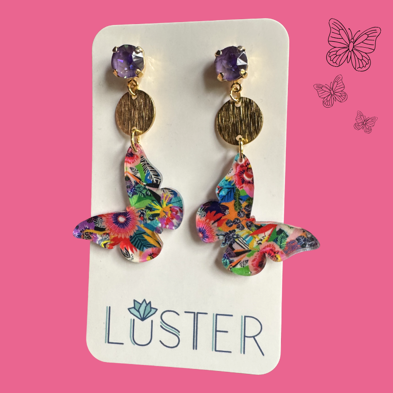Butterfly Drop Earrings
