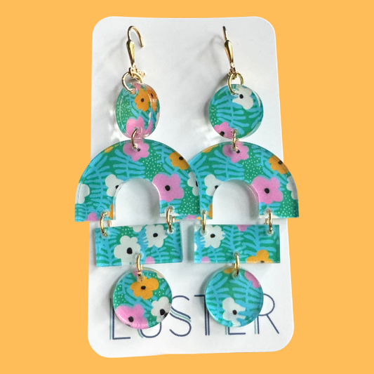 Floral Statement Earrings