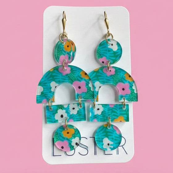 Floral Statement Earrings