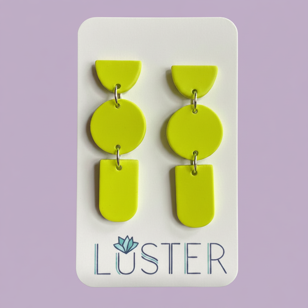 Neon Green Trio Drops