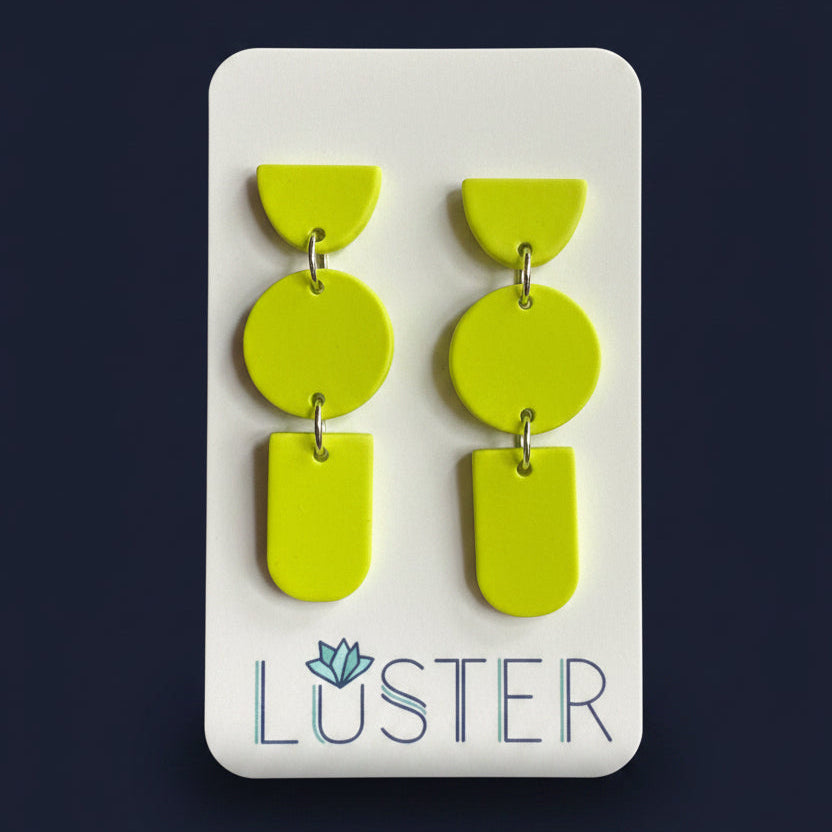 Neon Green Trio Drops