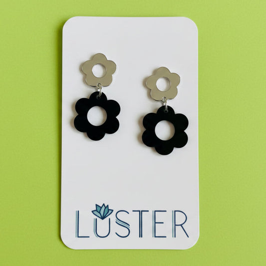 Silver Flower Lightweight Earrings