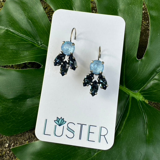 Crystal Cluster Statement Earrings