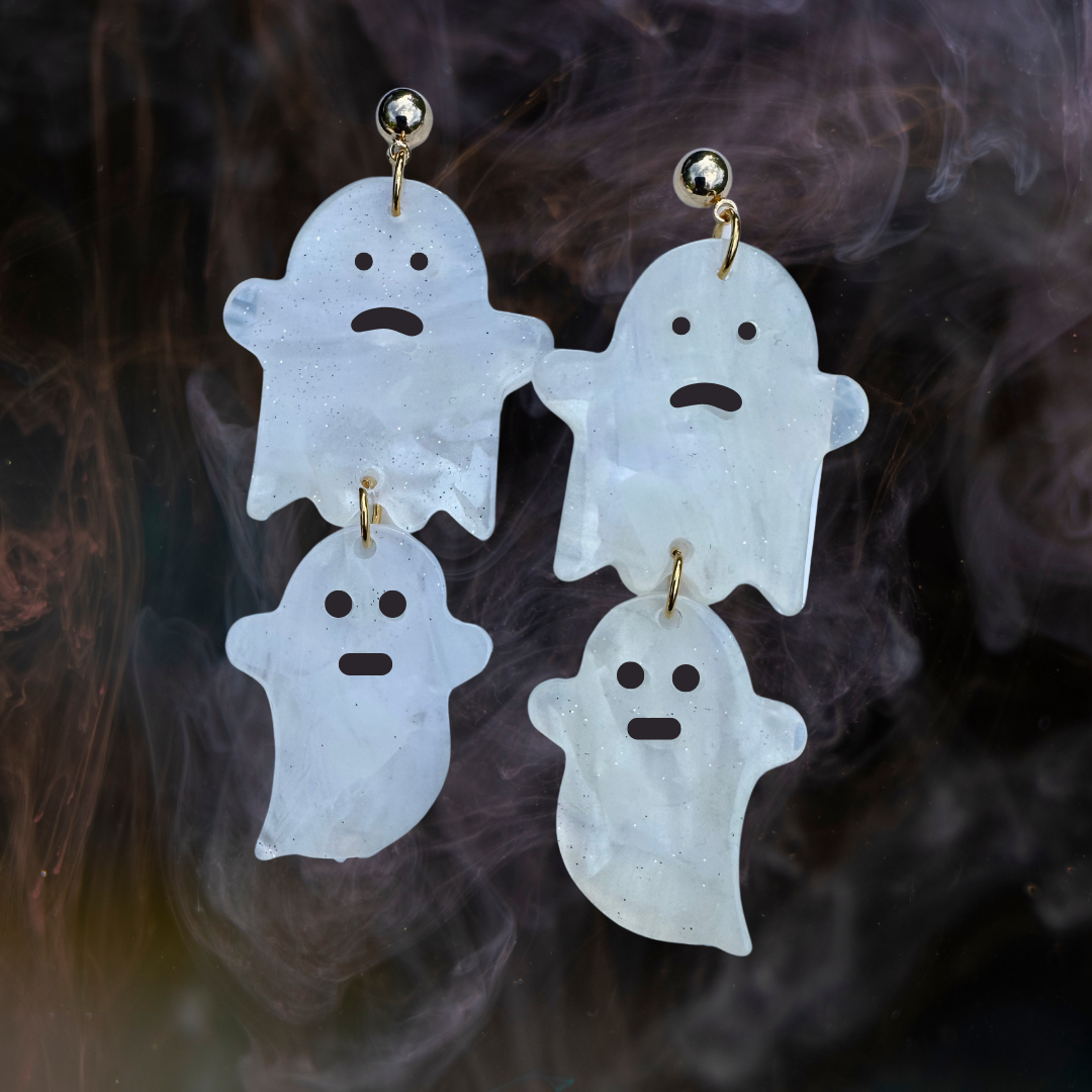 Ghastly Ghouls Acrylic Earrings