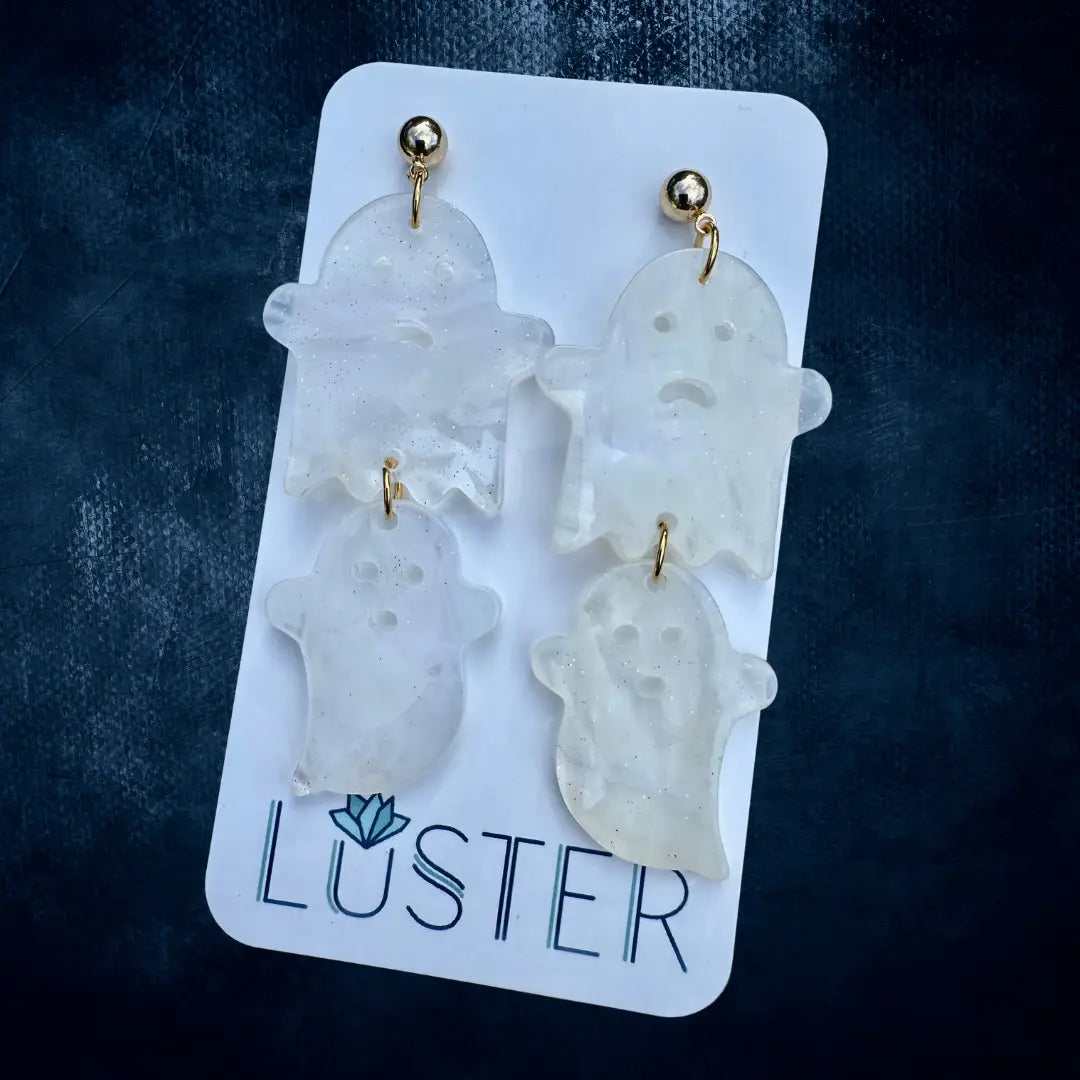 Ghastly Ghouls Acrylic Earrings