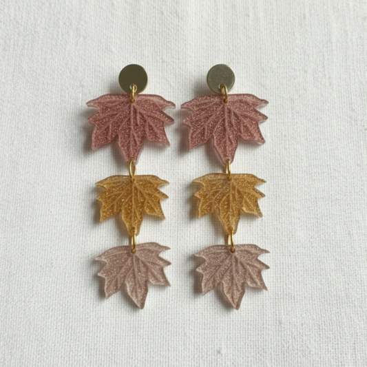 Fall Leaf Drop Earrings