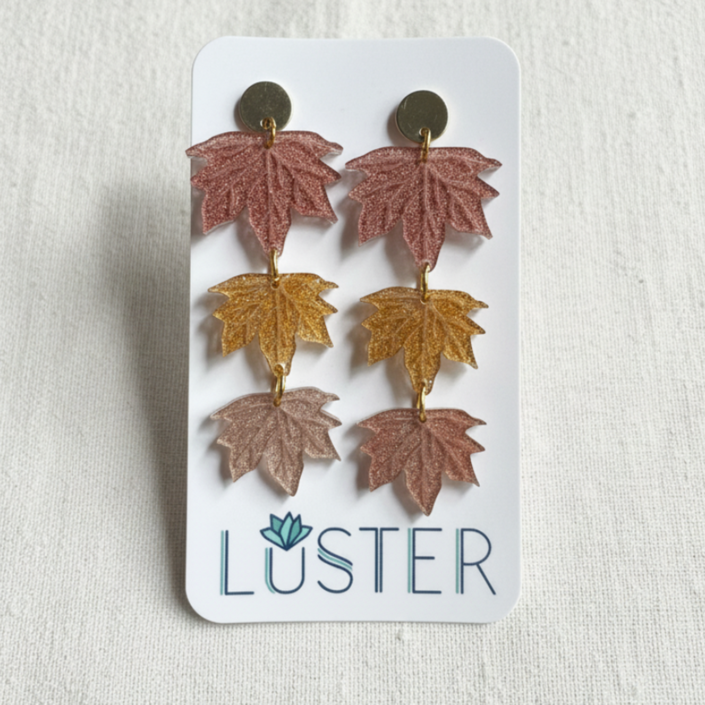 Fall Leaf Drop Earrings