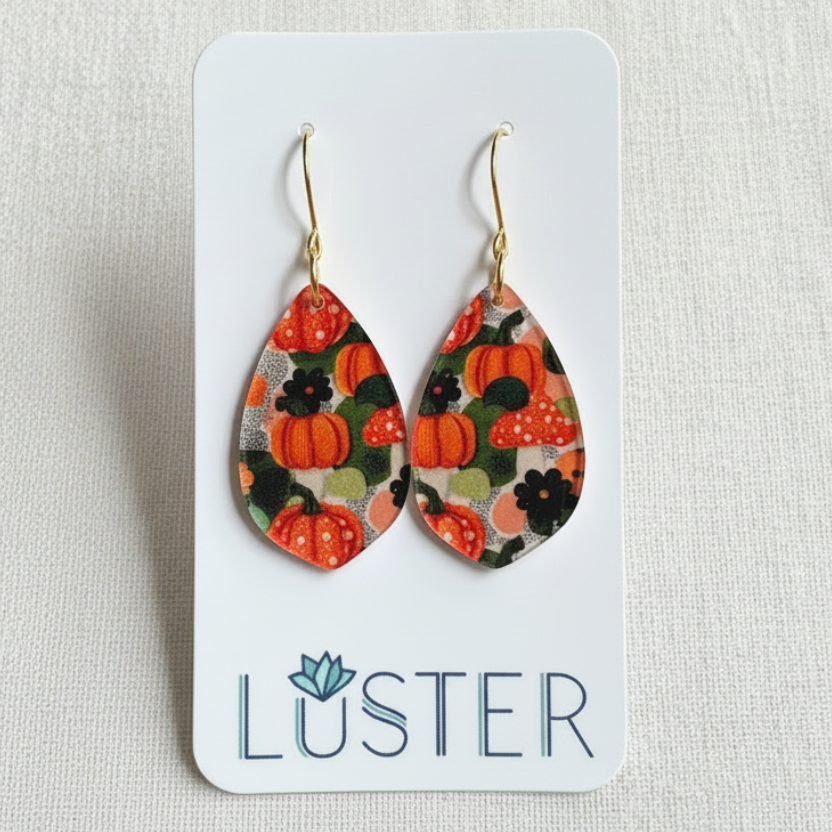 Fall Harvest Teardrop Earrings