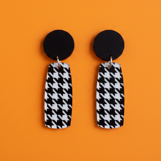 Houndstooth Acrylic Drops