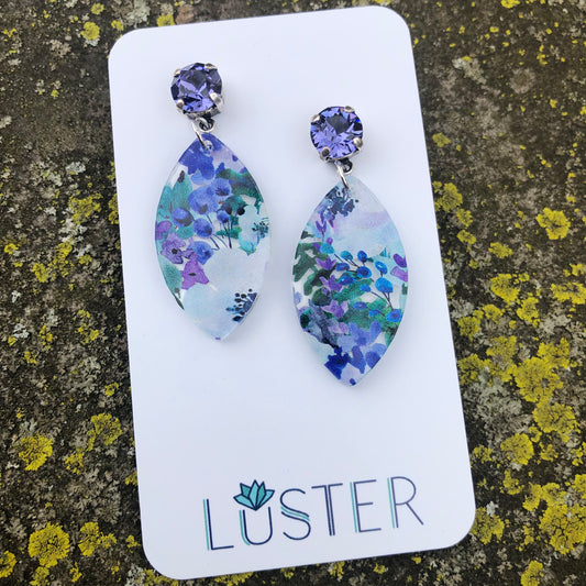 Floral Acrylic Earrings
