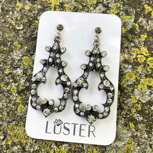 Ornate Marcasite Drops