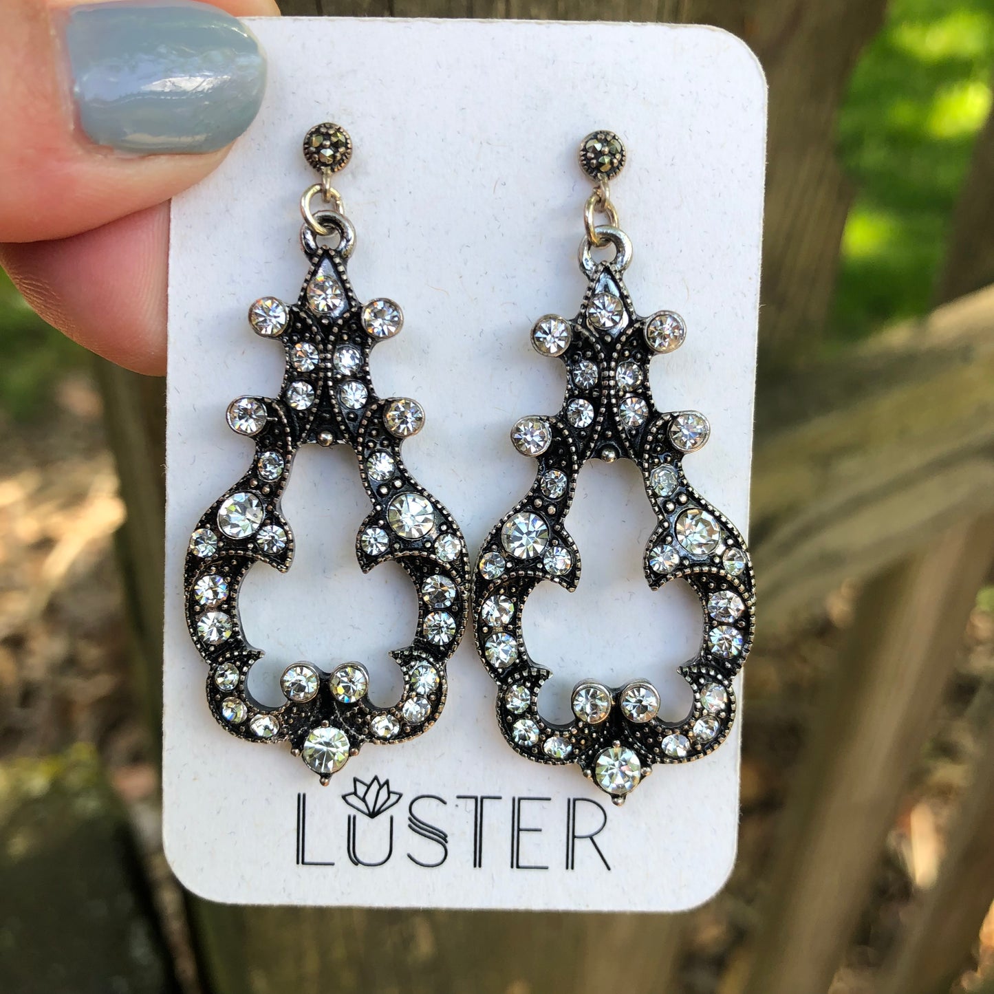 Ornate Marcasite Drops