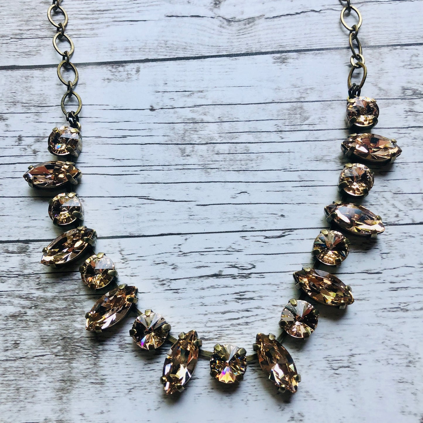 Light Silk Navette Necklace