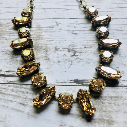 Champagne Navette Necklace