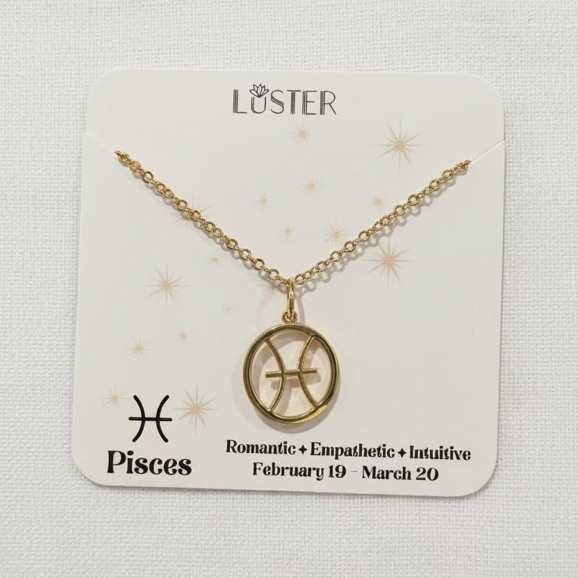 Zodiac Pendant Necklace