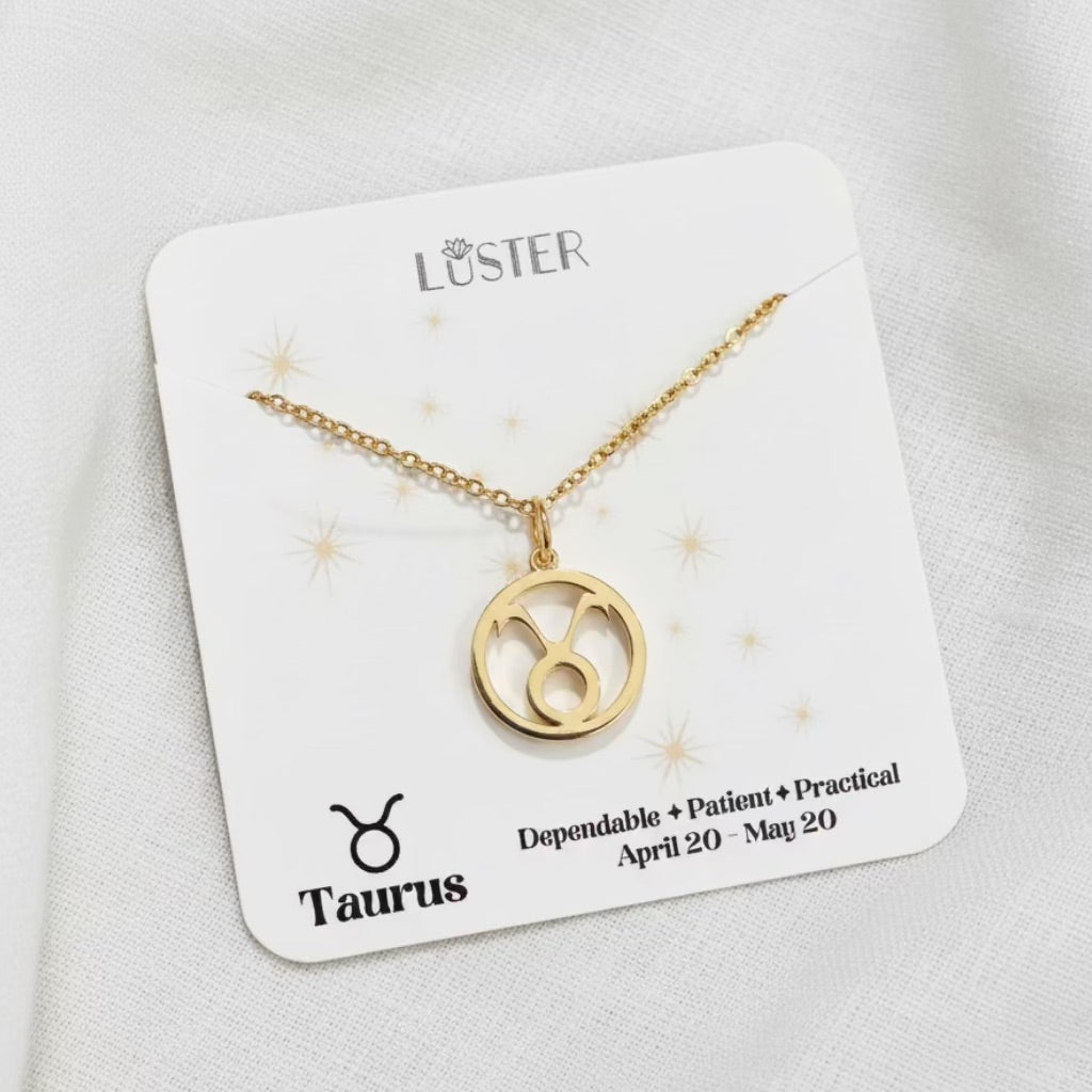 Zodiac Pendant Necklace