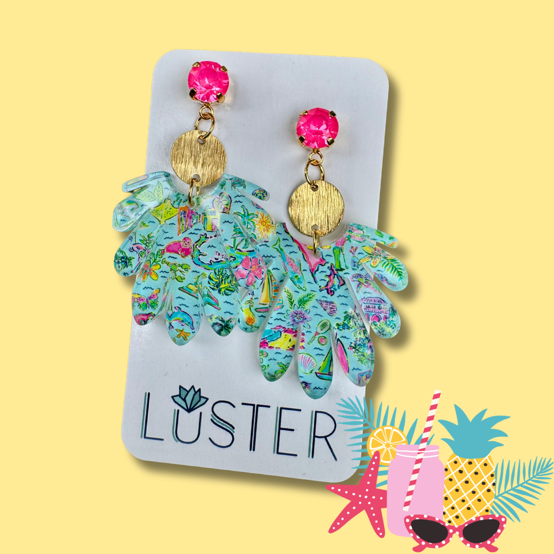 Beach Fun Acrylic Earrings