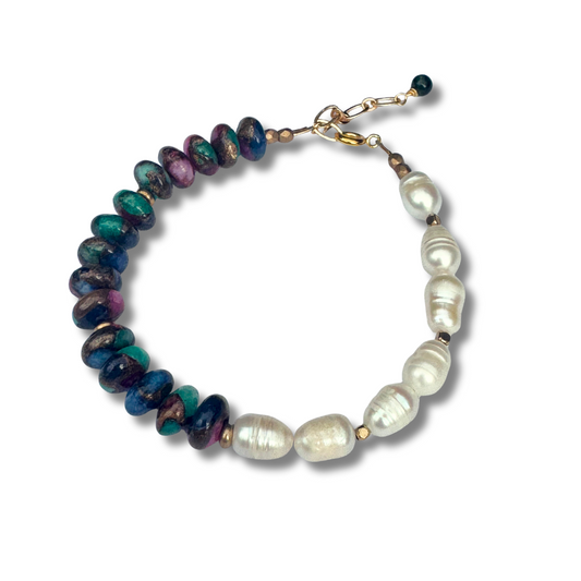 Pearl + Jasper Bracelet