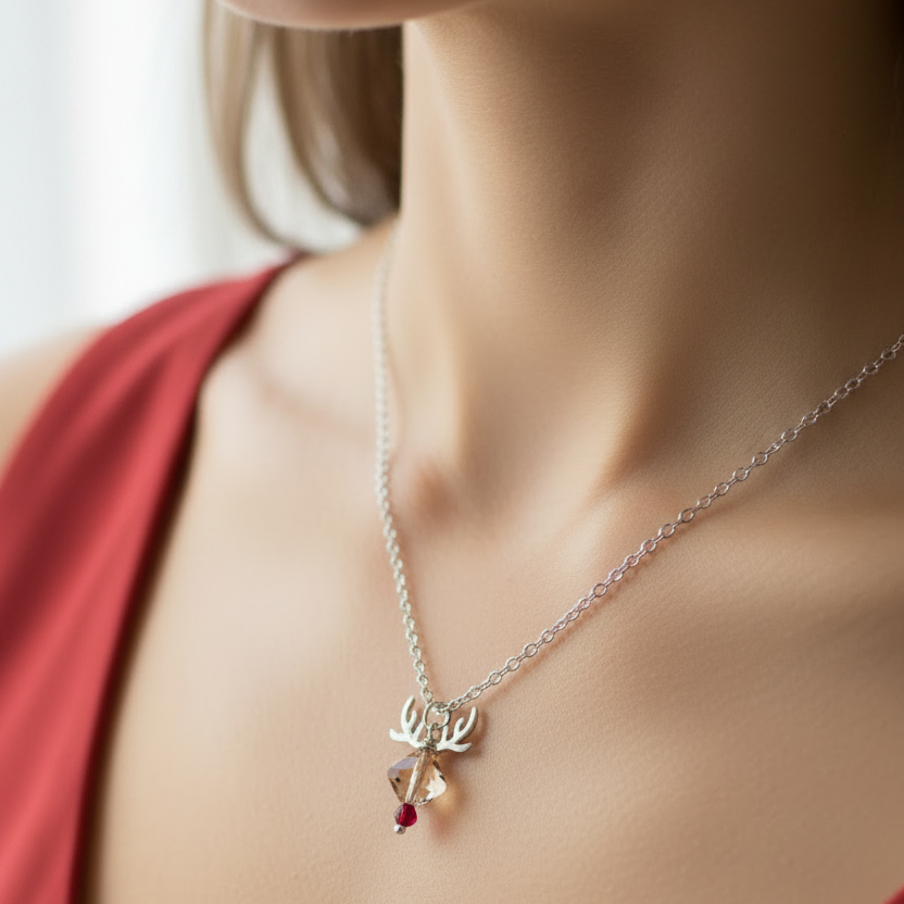 Holiday Reindeer Necklace