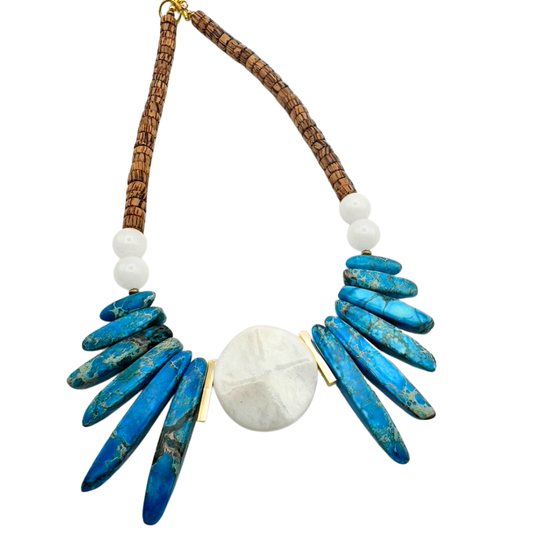 Mixed Media Statement Necklace