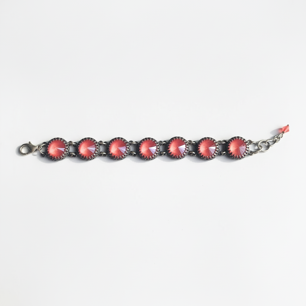 Light Coral Rivoli Bracelet