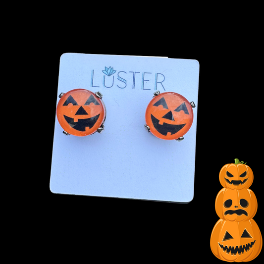 Jack O Lantern Studs