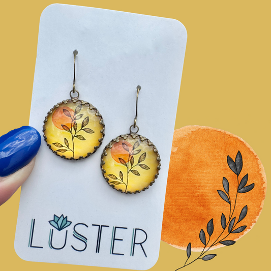 Sunset Glass Earrings