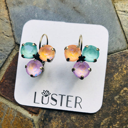 Crystal Trio Earrings