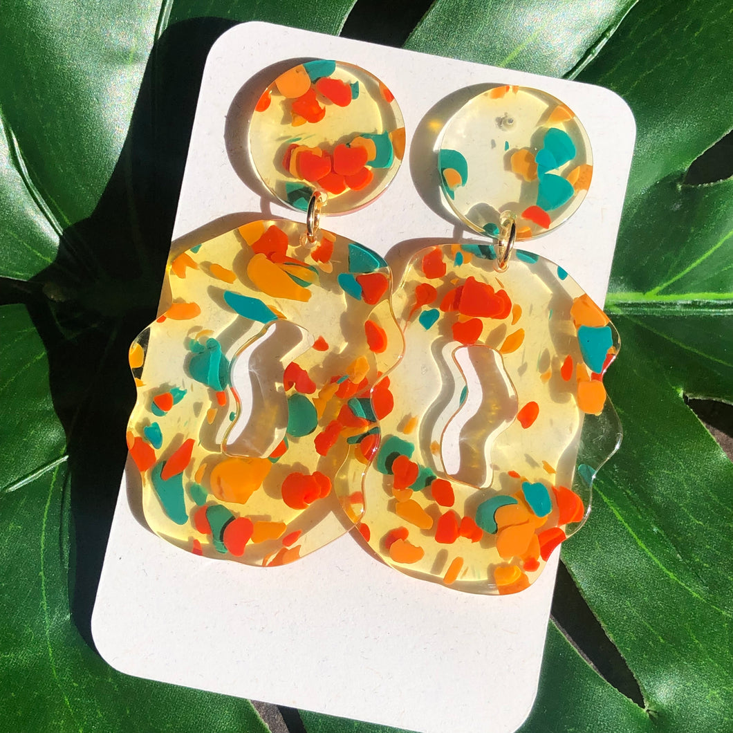 Abstract Squiggle Earrings