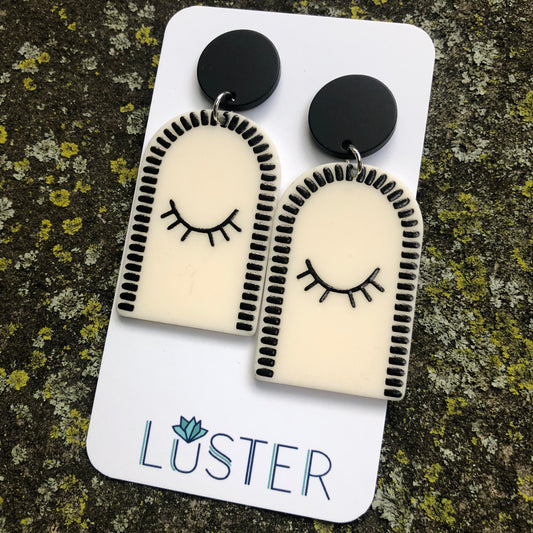 Resting Eyes Statement Earrings