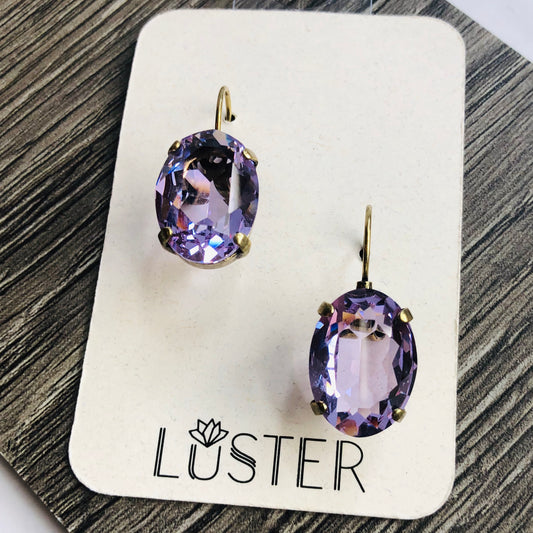 Violet Oval Leverbacks