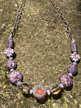 Lavender Czech Glass Necklace