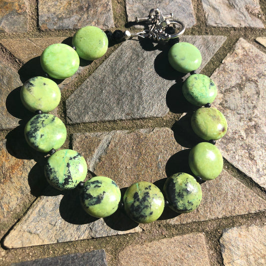 Green Coin Bracelet