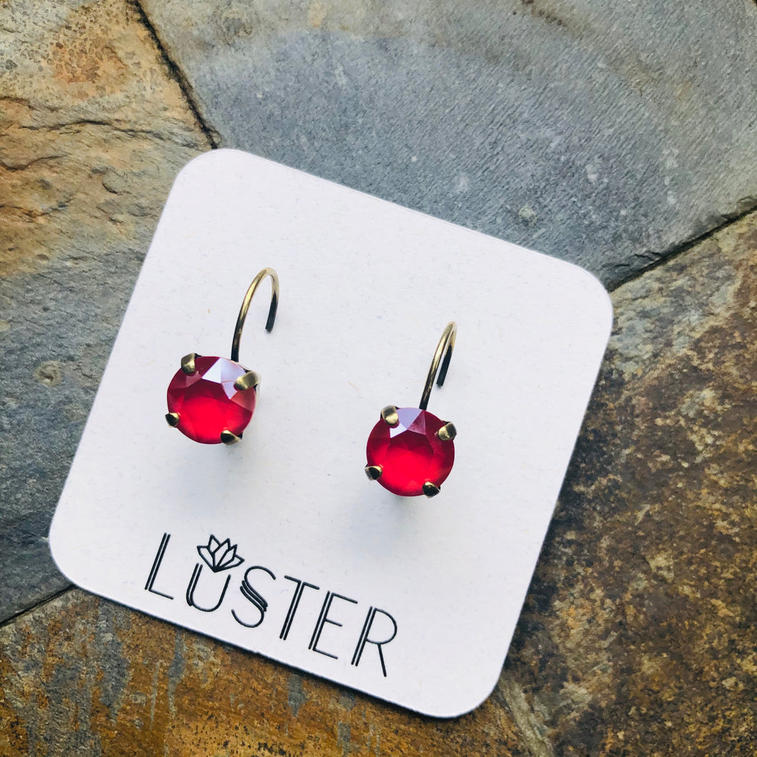 Crystal Leverbacks