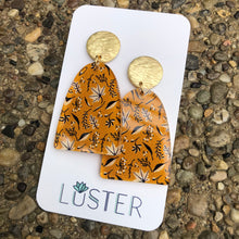 Mustard Leaf Drop Earrings