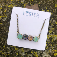 Multicolored Quartet Bar Necklace