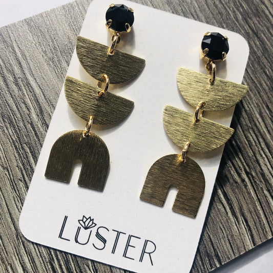 Brass Drop Earrings