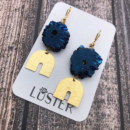 Druzy Statement Drops