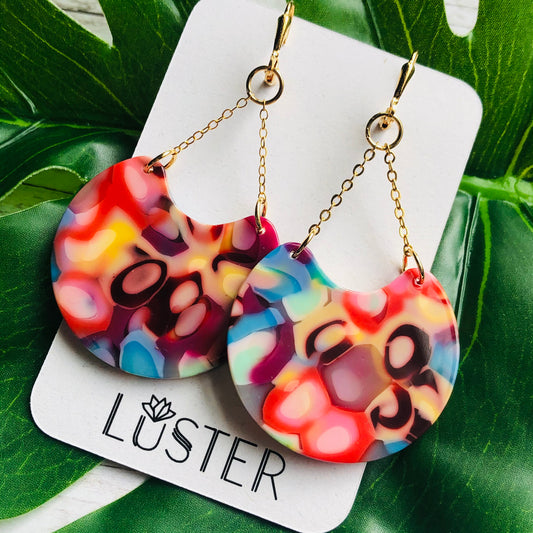 Multicolored Dangle Earrings