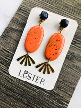 Orange Splatter Earrings
